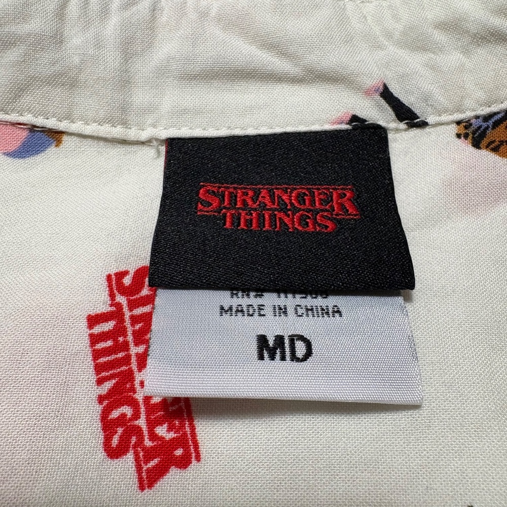 Stranger Things Button Down Shirt - Size Medium - image 3
